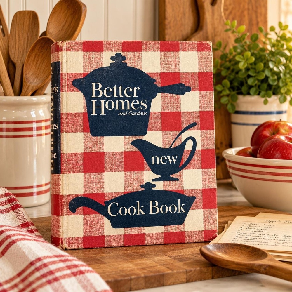 Vintage Better Homes Gardens New Cook Book 1962 Revised 1st Printing Red Gingham